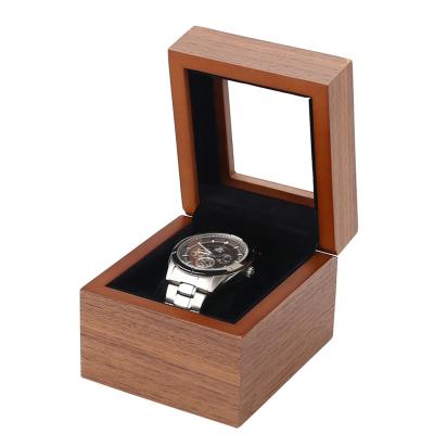 China Wood With Watch Storage Box Collection Acrylic Glass Wooden Jewelry Box With Display for sale