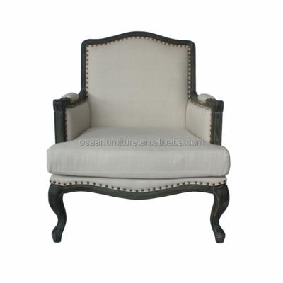 China Wooden Wing Back French Provincial Arm Chairs from Wing Back Antique Living Room Furniture for sale