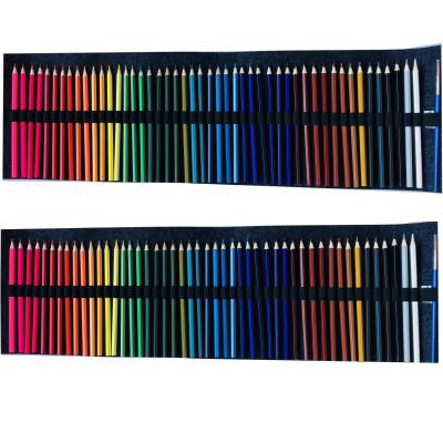 China Painting / drawing / sketching 48 color watersoluable color pencil set with wool felt roll up case for sale