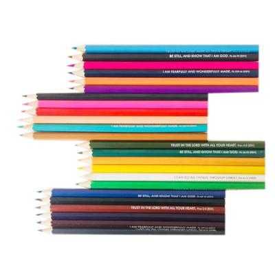 China Painting/Drawing/Sketching Custom Logo 24 Color Pencil Set With Box for sale