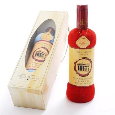 China China Manufacturer Compressed Towel Promotional Cake Wine Shape for sale