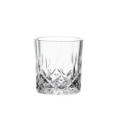 China Viable High Quality Hot Selling Premium Rock Old Fashioned Style Round Custom 240ml Vodka Glass Whiskey Glasses For Drinking In Stock for sale