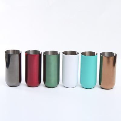 China Viable Eggshell Mug 304 Vacuum Stainless Steel U Shaped Wine Glass Can Be Customized New Beer Mug for sale