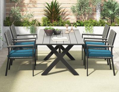 China Weather Outdoor Furniture Caring 7Pcs Dining Set for sale