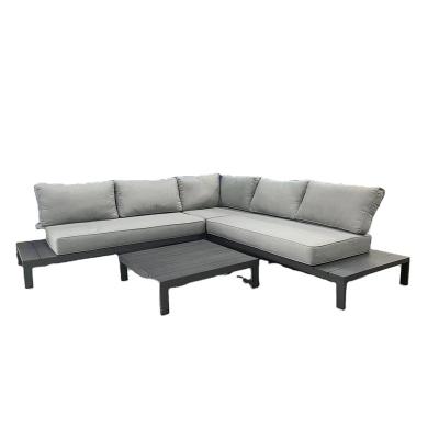 China Outdoor Weather Furniture Aluminum Frame KD Structure Sofa Set for sale