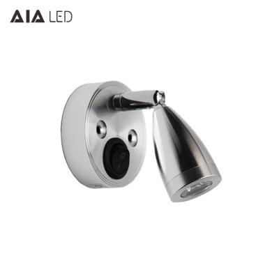 China Modern bedside reading wall light/bus reading light 12V/car wall light/usb headboard light for sale