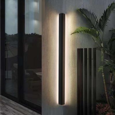 China Modern minimalist wall mouned lamp Indoor and outdoor creative corner led wall light Home background strip wall lamp for sale