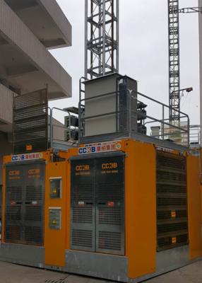 China Flexible SC200BD Construction Hoist Safety , Low Energy Consumptive Passenger Material Hoist for sale