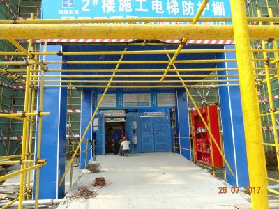 China De burgerlijke Bureaubouw 3 Deuren 60m/Min Construction Site Elevator Lift Te koop