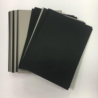 China Anti Curvature Laminated Gray Board Flock Paper Back Sheet For Cover Jewelry Box for sale