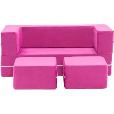 China Modular Folding Sofa and Kids Ottoman for sale