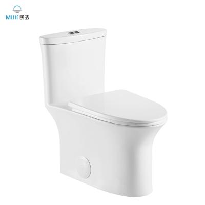 China Factory Wholesale Items Double-Flow Sanitary Strap White Toilet One-Piece Ceramic Lavatory Bathroom Toilets for sale