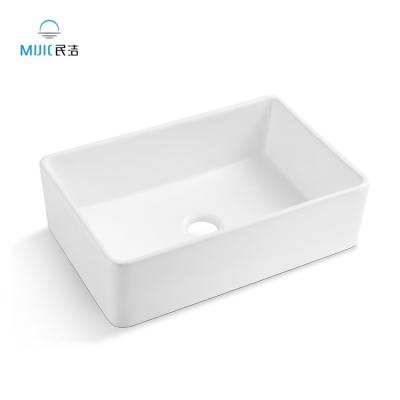 China Modern High Quality cUPC Modern White Restaurant Sinks Ceramic Apron Farmhouse Sinks Ceramic Bowl Kitchen Sink for sale