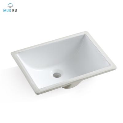 China Modern Luxury Ceramic Sanitary Ware Under Counter Mounted Ceramic Basin Bathroom Hand Wash Basin Undermount Home Bathroom Sinks for sale