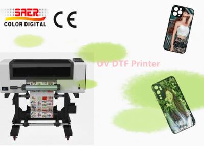 China A3 UV DTF printer met lak, telefoonhoesje, glas, cilinder fles ID-kaart printer UV sticker printer Te koop