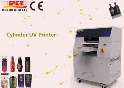 China High Speed Rotary Uv Printer 360 Round UV Cylinder Printing Machine For Bottle Mug Cup Drinkware Cans UV Printing for sale