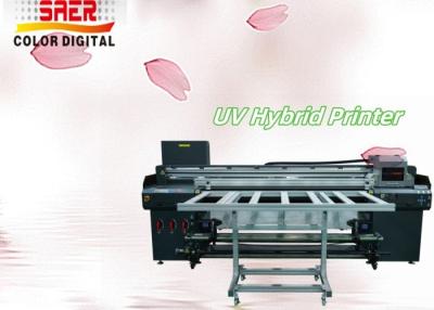 China Grote format UV printer machine fabrikant Led UV hybride printer rol tot rol platbed printer voor stijf en flexibel materiaal Te koop