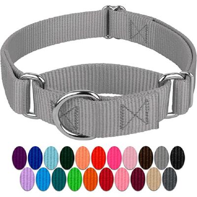 China Lights Customized Dog Suppliers High Quality Nylon Soft Padded Dog Collar Comfortable Silver Training Collar For Dog for sale