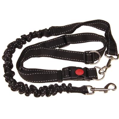 China Multi Reflective Dog Leash Double Function Stretchable Double Function Belt Dog Reflective Adjustable Walking Free Rope for sale