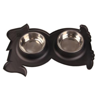 China Douvlw Stainless Steel Dog Bowl Durable Non-Slip Pet Dog Drinking Bowl Large In Indoor Or Outdoor Dog Food Feeder for sale