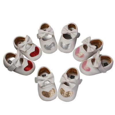 China Other 2021 All-match Stylish Shoes Like Princess Slip-proof Soft-soled Toddler Butterfly Baby Shoes for sale