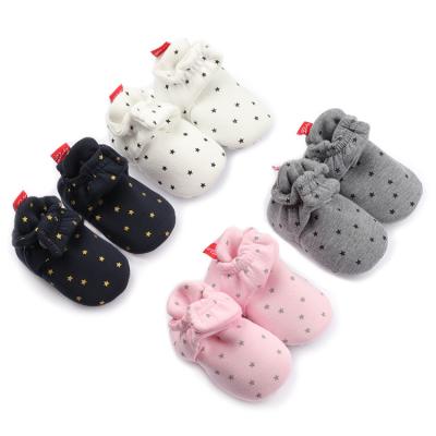 China Others 2021 autumn and 0-1 year old warm terry high-top princess Non-slip Cotton baby shoes winter for sale