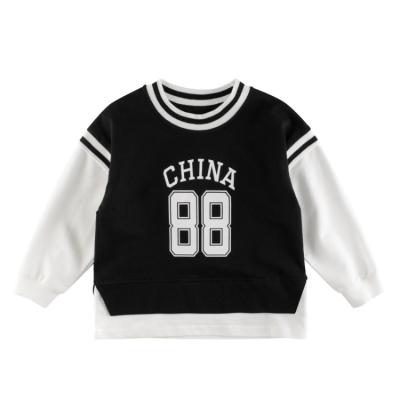 China 2022 Fashion Cotton QUICK DRY Letter Printing Long Sleeve Kids Boys Sweatshirt Hoodie for sale