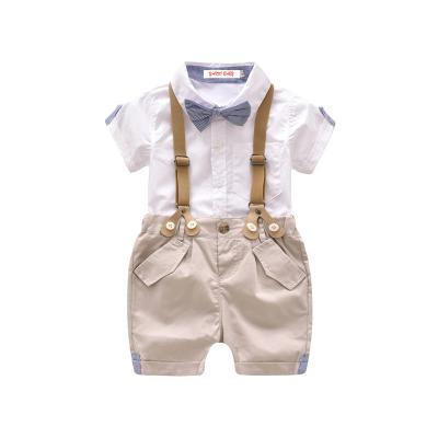 China 2021 Casual Fashion Autumn Pure Color Tops And Pants Kids Boy Clothes Set for sale