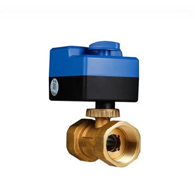 China 220V Power Consumption 2 Way Brass Valve for Air Conditioning PVC Motorized Ball Valve for sale