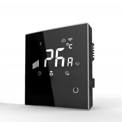 China Smart Mirror LCD Touch Screen Thermostat for Underfloor Heating Tuya for sale