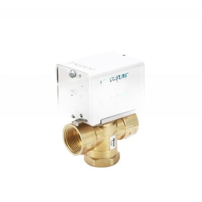 China DN20 220v Digital Water Fan Coil Brass Electric Motorized Zone Valve with Brass Material for sale