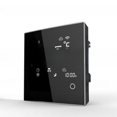 China Acrilico con pantalla táctil LCD termostato WiFi para control inteligente de la temperatura de la habitación 100-240VAC en venta