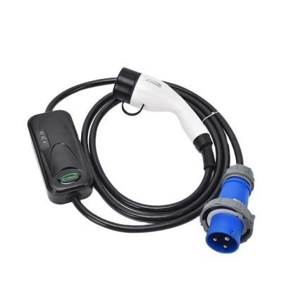 China Type 32A - 2 Ev Charger Portable Electric Car Plug Stereo Wholesale Charging Standard Cable for sale