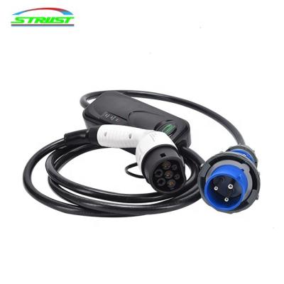 China Home Charging AC 16A 32A 1 3 Phase Ev Charger Mode Level 3 Ev Cable Car Electric Charging Gun for sale