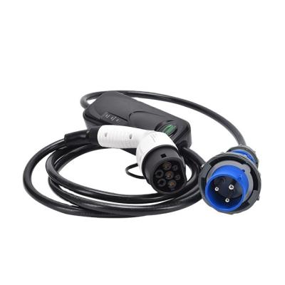 China OEM Stereo Different EV Sockets IEC 62196 Type2 Type2 5m Charging Cable For Type - 2 Charging Control Box TUV Portable EV Car Chargers for sale