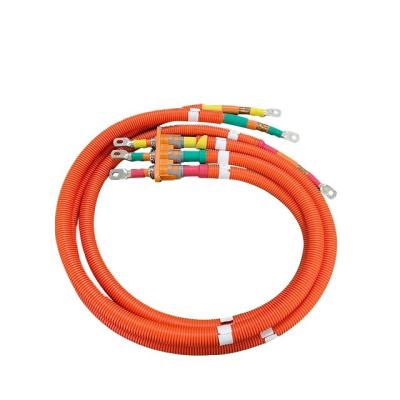 China Three Phase Automotive Motor Wire Harness Druable Raw Material High Voltage Wiring Harness for sale