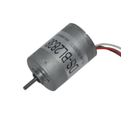 China Drip-proof 28mm Brushless DC Motor Driver BL2838 24 Volt DC Motor for sale