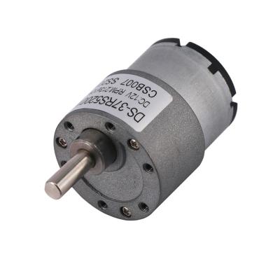 China Explosion-proof 37mm DC Gear Motor 520 528 555 12V 24V High Quality High Torque Spur Geared DC Motor for sale