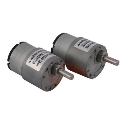 China Explosion-proof 37RS520 Motor Low Noise Level 37mm 12 Volt 24V DC Gear Motor 2 rpm for sale