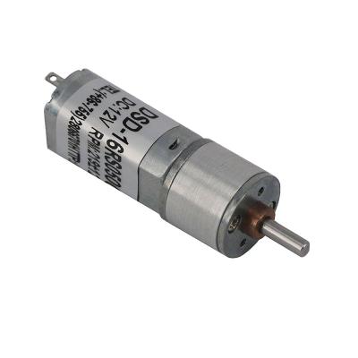 China Explosion-proof 16mm 100rpm 3v 6v 12v  micro dc Planetary gearbox brushed  Gear Motor for door smart lock for sale