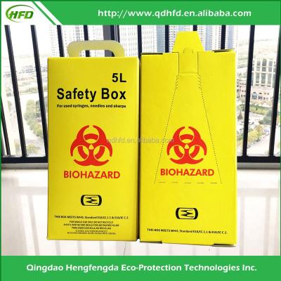 China Waterproof list of consumables daily medical safety box for hospital waste for sale