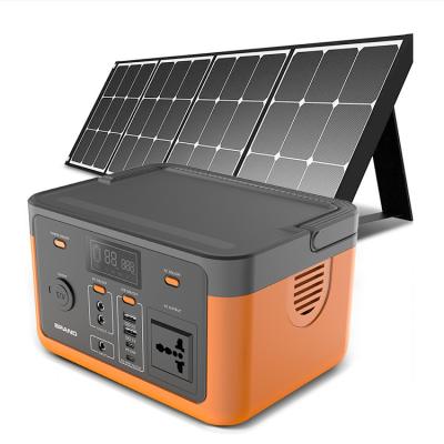 China Type C Lithium Ion Battery Camping Lifepo4 300watt 320wh Portable Power Station Solar Generator For Home Energy Storage for sale