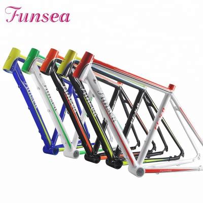 China Road Bikes Excellent Quality Custom Logo Color Painted Pack Bike Frame Alloy 6061 Bicycle Frame Road Bike Frame In Factory Wholesale Price for sale