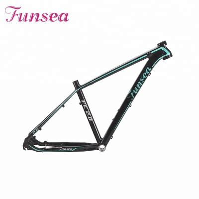 China Mountain bikes 2019 profession manufacturer Alloy 6061# 27.5 carbon mountain bike frame wholesale customized weped spare parts bike frame for sale