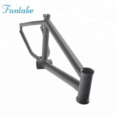 China Factory Price BMX Low MOQ 20 Inch BMX Frame Matte Black Chromoly Bicycle Frame #4130 for sale