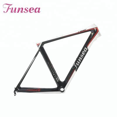 China Road Bikes OEM ODM Super Light Racing Road Bicycle 460/480/500/520/560 mm T700 Carbon Frame V Brake / Disc Brake Carbon Road Bike Frame for sale