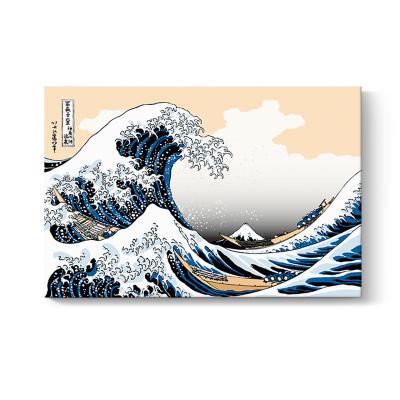 China Japanese Traditional Classic Famous Seascape Cuadros Decoration Wall Art Paintings The Great Wave Off Kanagawa Canvas Prints for sale