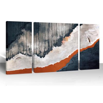 China Affordable Abstract Oil Paintings 3 Panel Canvas Wall Art For Sale for sale