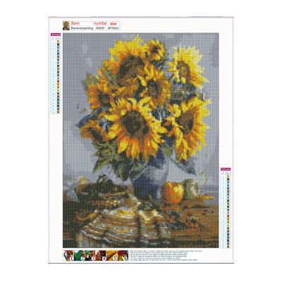 China Impressionist D&M ART Wholesale Full Drill Diy Diamond Painting Sunflower Diamond Painting Special Shaped For Living Room for sale