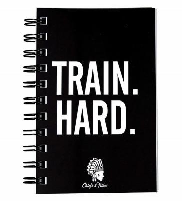 China Wholesale Custom Green Simple Style Fitness Log Plastic Spiral Notebook A5 Spiral Notebook Pattern for sale